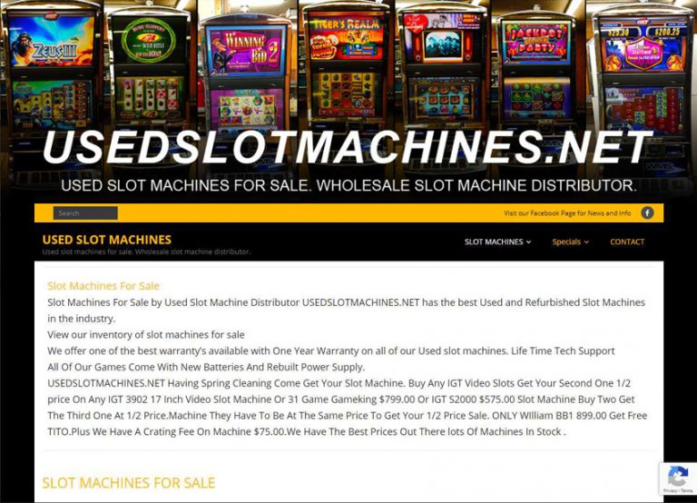 Used Slot Machines Website