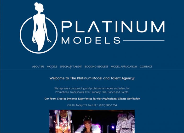 Platinum Models Website