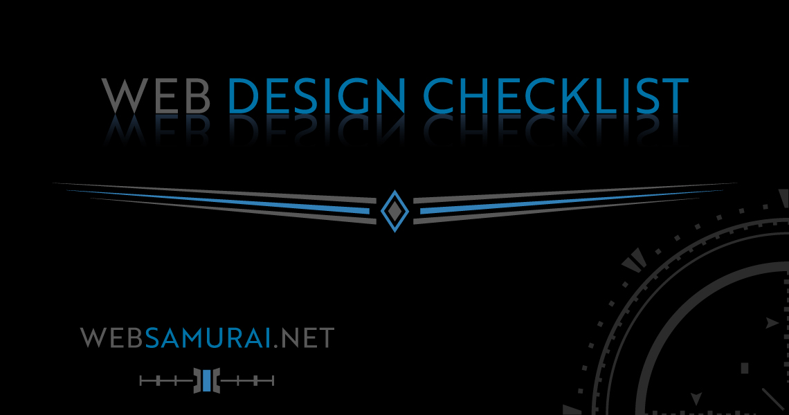 Web Design Checklist by Web Samurai