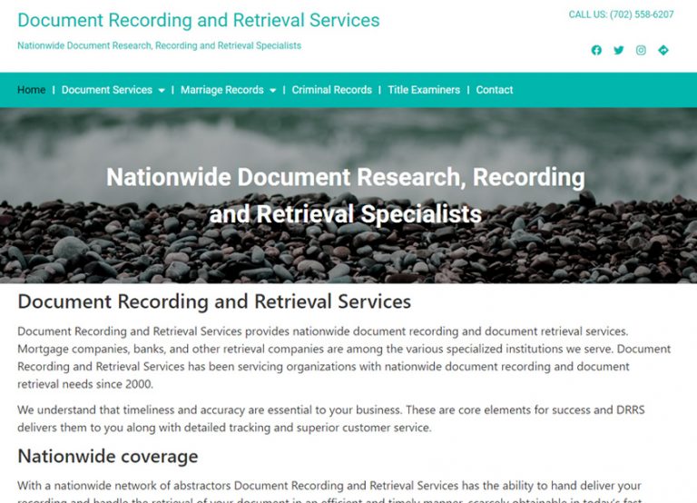 Document Recording and Retrieval Services