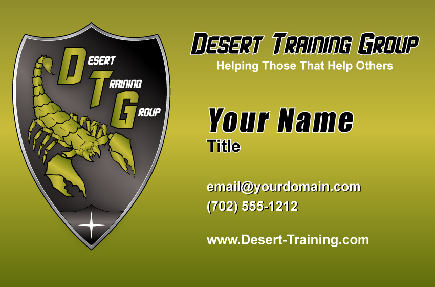 Desert Training Group Business Card