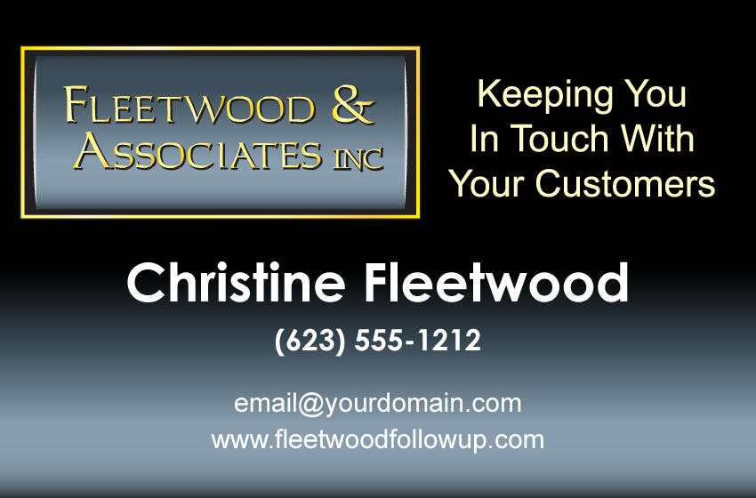 Fleetwood & Associates Business Card