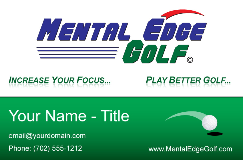 Mental Edge Golf Business Card
