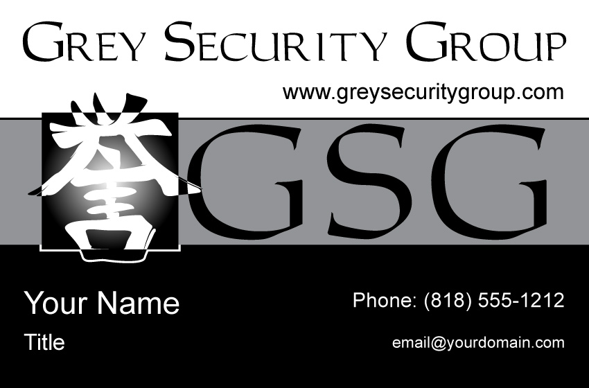 Grey Security Group Business Card