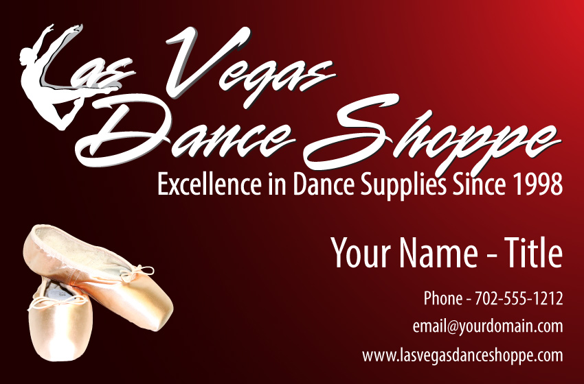 Las Vegas Dance Shoppe Business Card